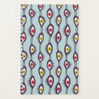 Mystical Eyes Colourful Psychedelic Pattern Planner