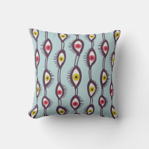 Mystical Eyes Pattern - Psychedelic Trippy Design Cushion