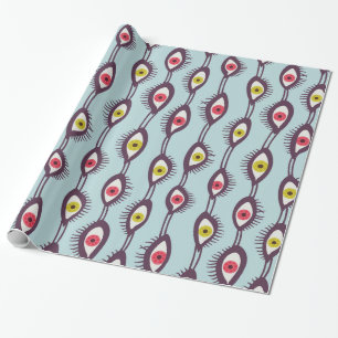 Mystical Eyes Pattern - Psychedelic Trippy Design  Wrapping Paper