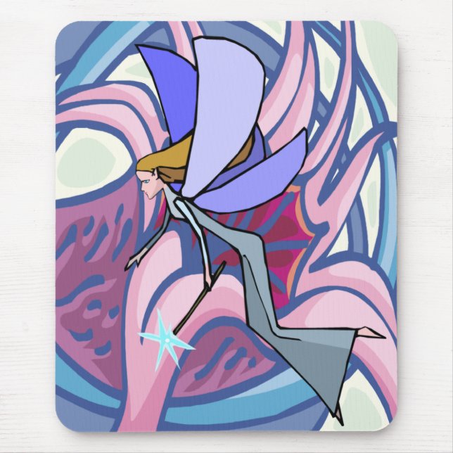 Mystical Fairy With Flower Mousepad (Front)