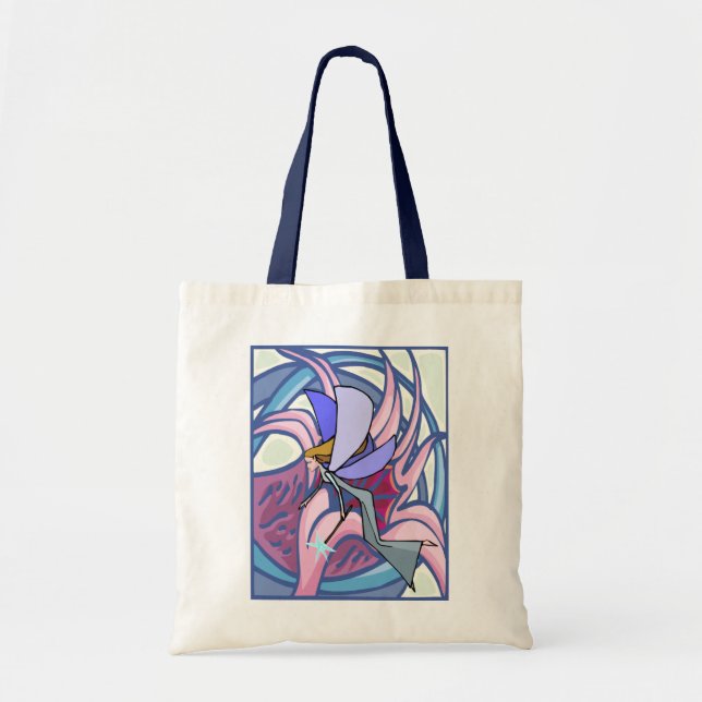 Mystical Fairy With Flower Tote Bag (Front)