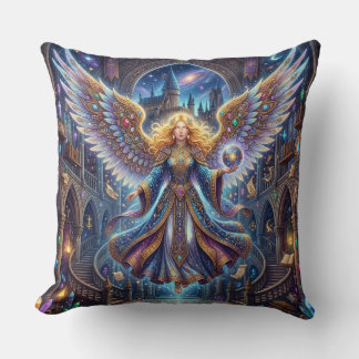 Mystical Fantasy Angel Supernatural Academy Decor Cushion
