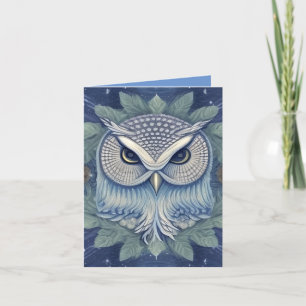Mystical Fantasy Forest Owl Card