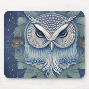 Mystical Fantasy Forest Owl Mouse Mat