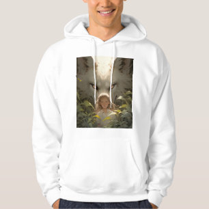 Mystical Fantasy Wolf Guardian Anime Hoodie