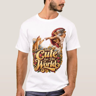 Mystical Feline Art with a Touch of Elegance T-Shirt