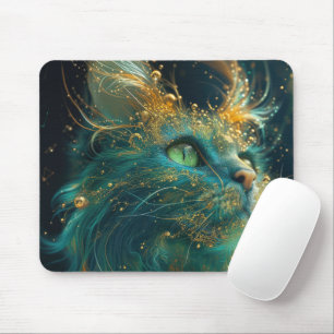 Mystical Feline Mouse Mat