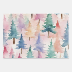 Mystical Festive Forest: An Odyssey of Twinkling L Wrapping Paper Sheet