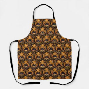 Mystical Fire Cat Mandala Design Apron