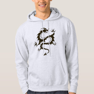 Mystical Fire Dragon Fantasy Art Illustration Hoodie