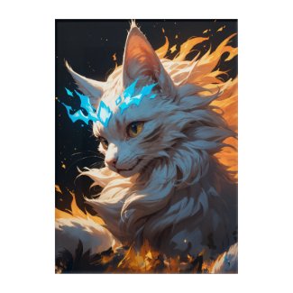 Mystical Flame Cat Familiar
