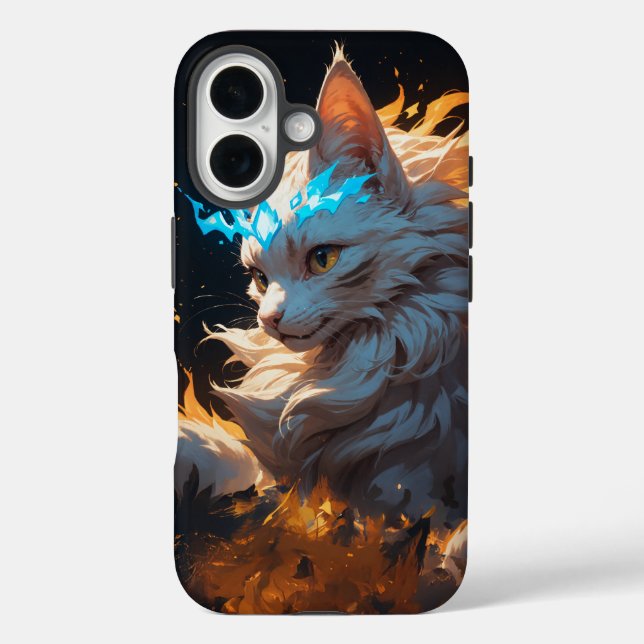 Mystical Flame Cat Familiar Case-Mate iPhone Case (Back)