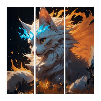 Mystical Flame Cat Familiar