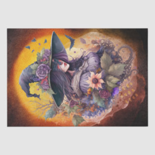 Mystical Floral Witch Tissue Paper