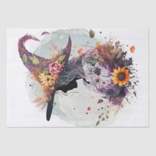 Mystical Floral Witch Tissue Paper