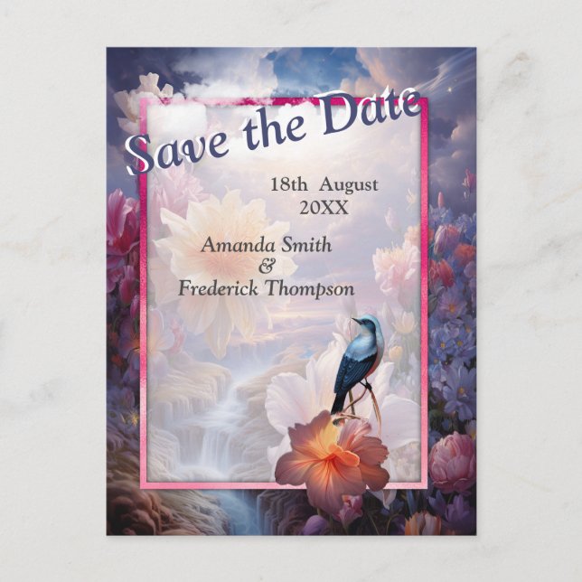 Mystical Flowers of the Supernatural Realm  Announcement Postcard (Front)