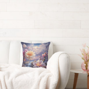 Mystical Flowers of the Supernatural Realm Cushion