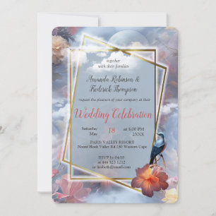 Mystical Flowers of the Supernatural Realm  Invitation