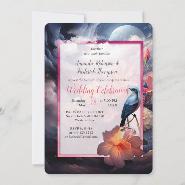 Mystical Flowers of the Supernatural Realm  Invitation (Front)