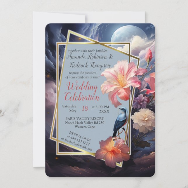 Mystical Flowers of the Supernatural Realm  Invitation (Front)