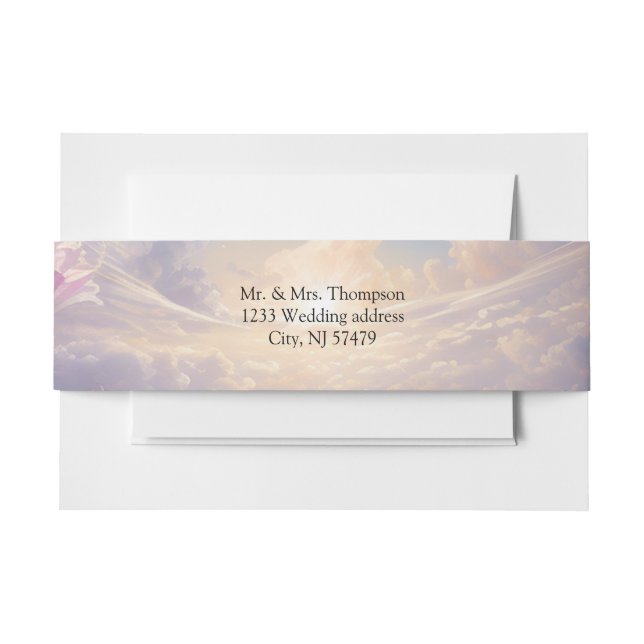 Mystical Flowers of the Supernatural Realm  Invitation Belly Band (Front Example)
