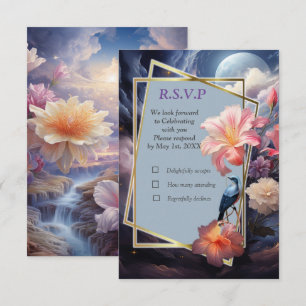 Mystical Flowers of the Supernatural Realm RSVP Card