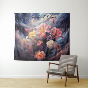 Mystical Flowers of the Supernatural Realm Tapestry