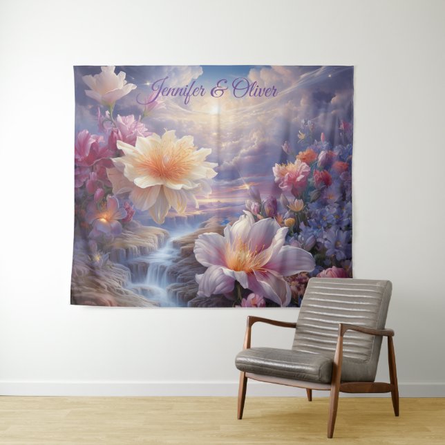 Mystical Flowers of the Supernatural Realm  Tapestry (In Situ (Horizontal))