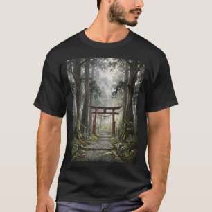 Mystical forest and torii gate that symbolizes it T-Shirt