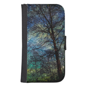 Mystical Forest Celestial Nature Samsung S4 Wallet Case
