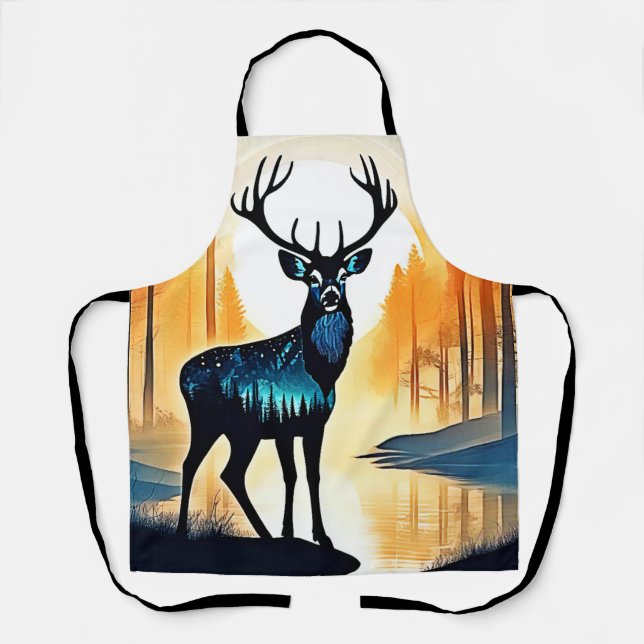 Mystical Forest Deer Apron (Front)