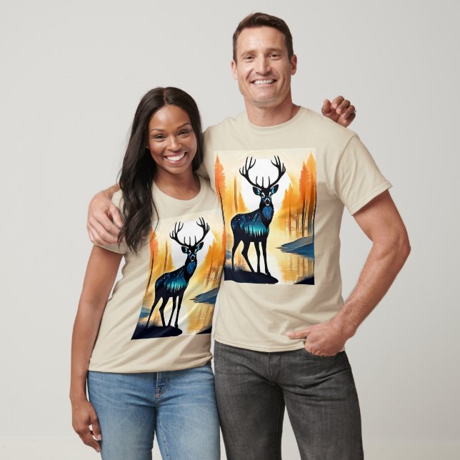 Mystical Forest Deer T-Shirt (Unisex)