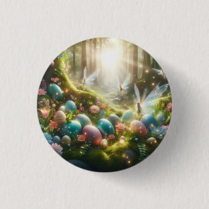 Mystical Forest Fairy Magical Spring Eggs 3 Cm Round Badge