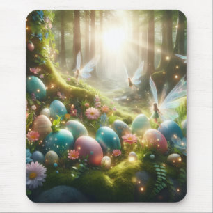 Mystical Forest Fairy Magical Spring Eggs Mouse Mat