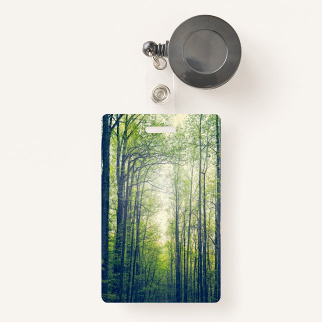 Mystical forest ID badge (Front with Retractable)
