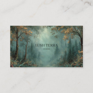 Mystical Forest Light Painterly Business Card