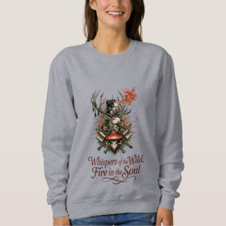 Mystical Forest Spirit Illustration Sweatshirt