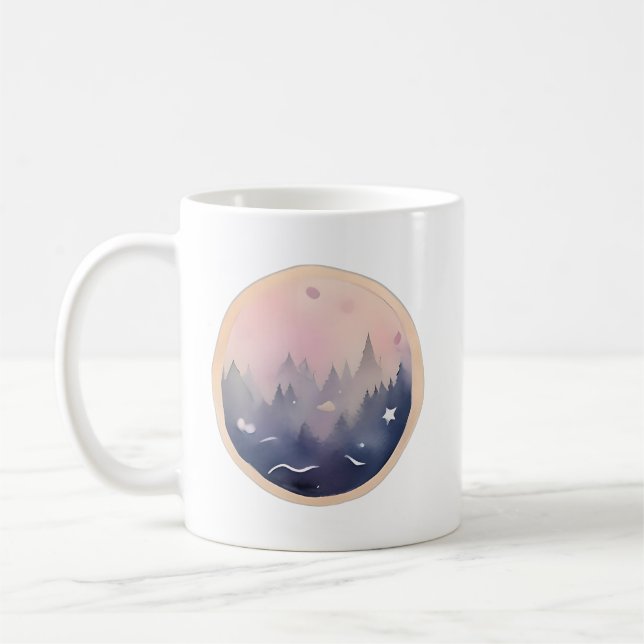 Mystical Forest Twilight Coffee Mug (Left)