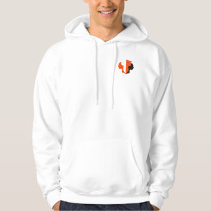 Mystical Fox and Woman Silhouette Morphing Design Hoodie
