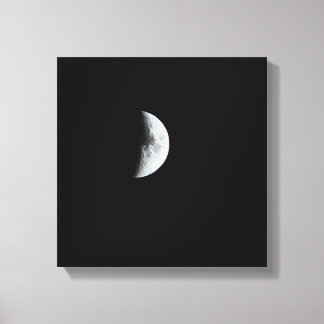 Mystical Full Moon Canvas Print – Night Sky Lunar