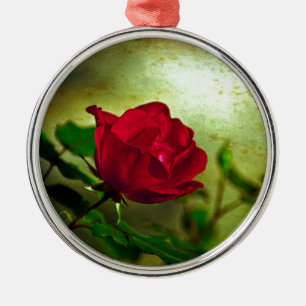 Mystical Garden Gothic Valentine's day Red Rose Metal Tree Decoration