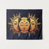 Mystical Gold Foil Luna Sun and Moon