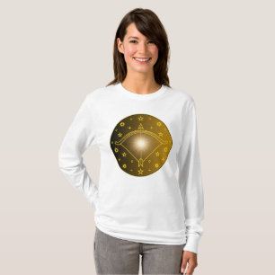Mystical Golden Zodiac Sagittarius T-Shirt
