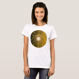 Mystical Golden Zodiac Sagittarius T-Shirt