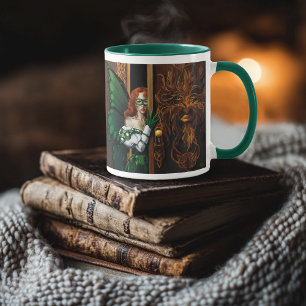 Mystical Green Celtic Fairy Secret Password Irish Mug