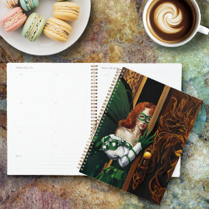 Mystical Green Celtic Fairy Secret Password Irish Planner