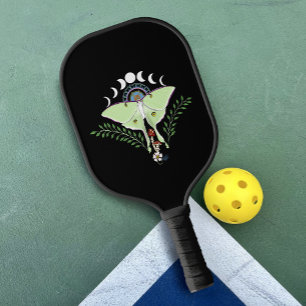 Mystical Green Ethereal Luna Moth Celestial Pickleball Paddle