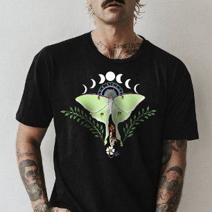 Mystical Green Ethereal Luna Moth Celestial T-Shirt