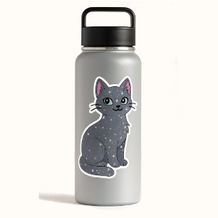 Mystical Grey Sparkle Cat 