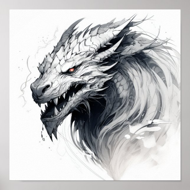 Mystical Guardian: Majestic Dragon Poster (Front)